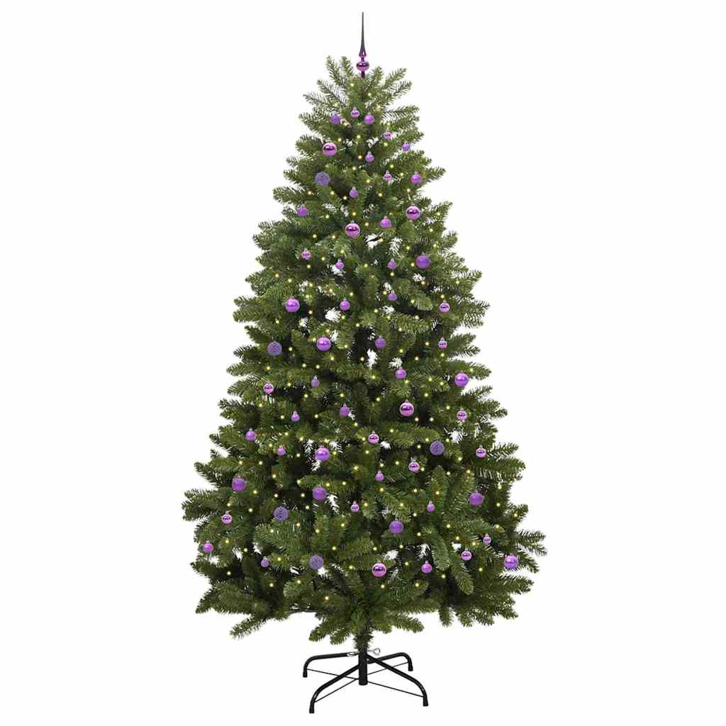 Sapin de Noël artificiel avec 300 LED Vert 270 cm PVC et métal - XIOS