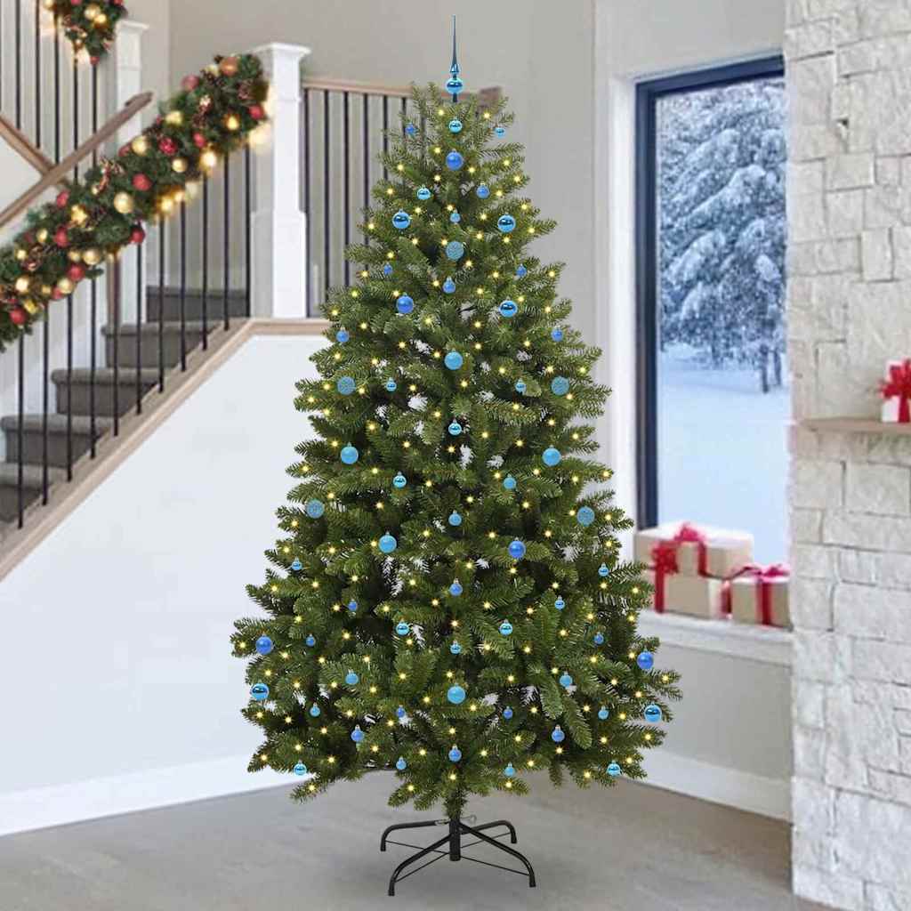 Sapin de Noël artificiel avec 300 LED Vert 270 cm PVC et métal - XIOS
