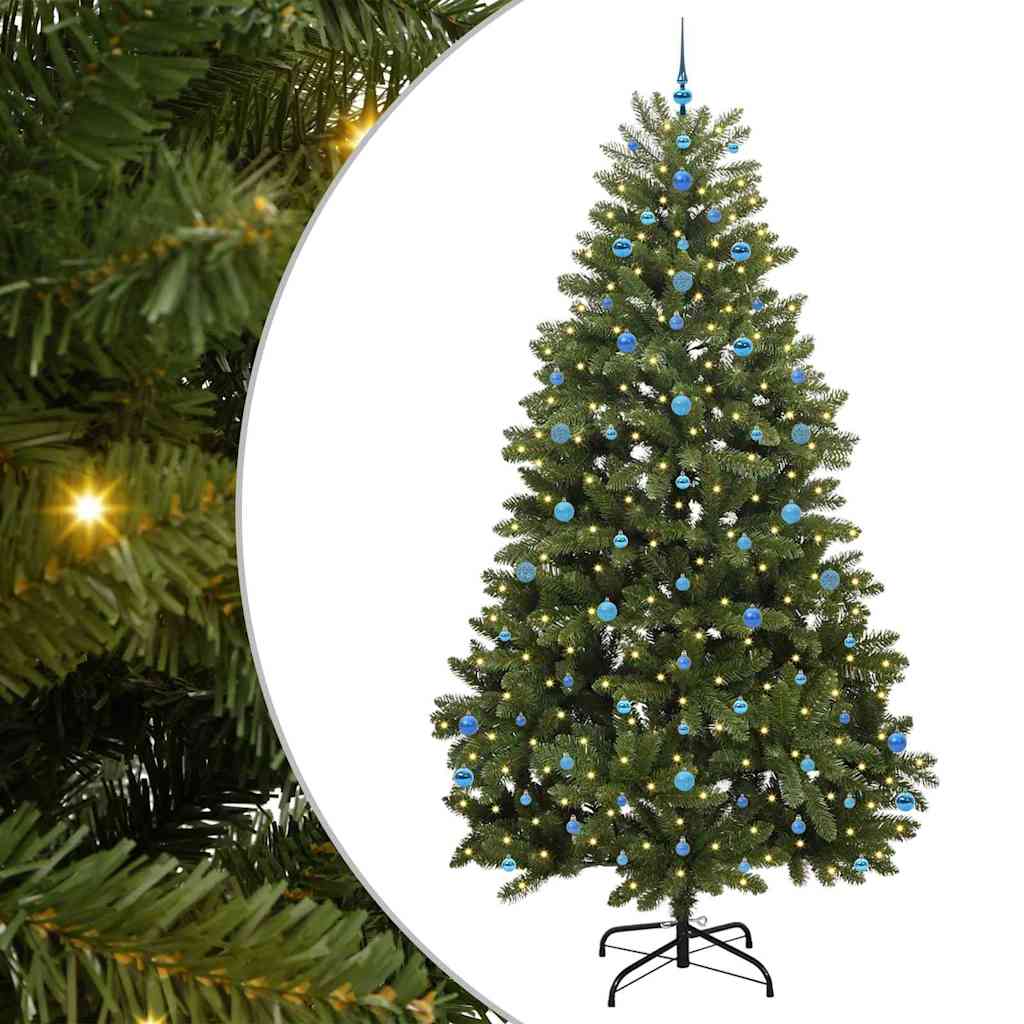 Sapin de Noël artificiel avec 300 LED Vert 270 cm PVC et métal - XIOS