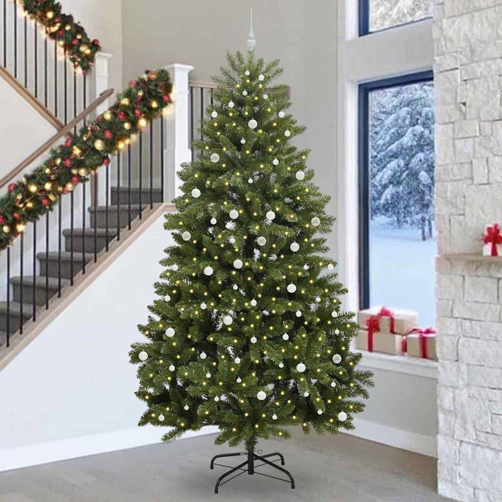 Sapin de Noël artificiel avec 300 LED Vert 300 cm PVC et métal - XIOS