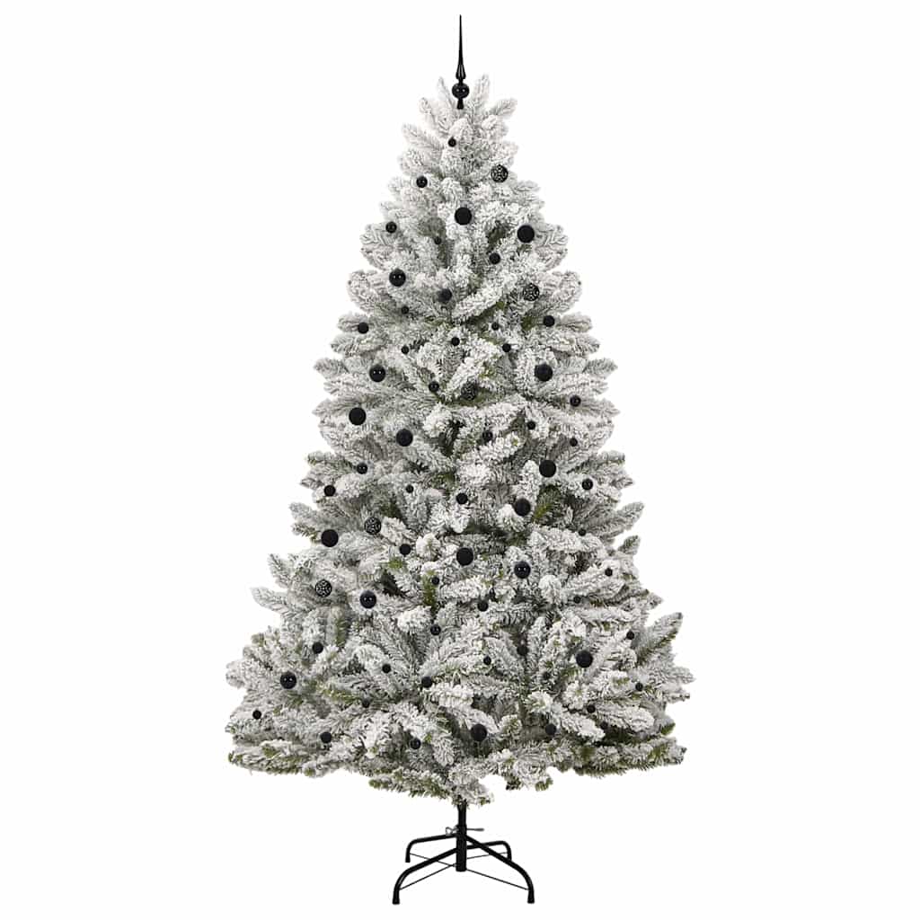 Sapin de Noël artificiel Vert et blanc 300 cm PVC et métal - XIOS