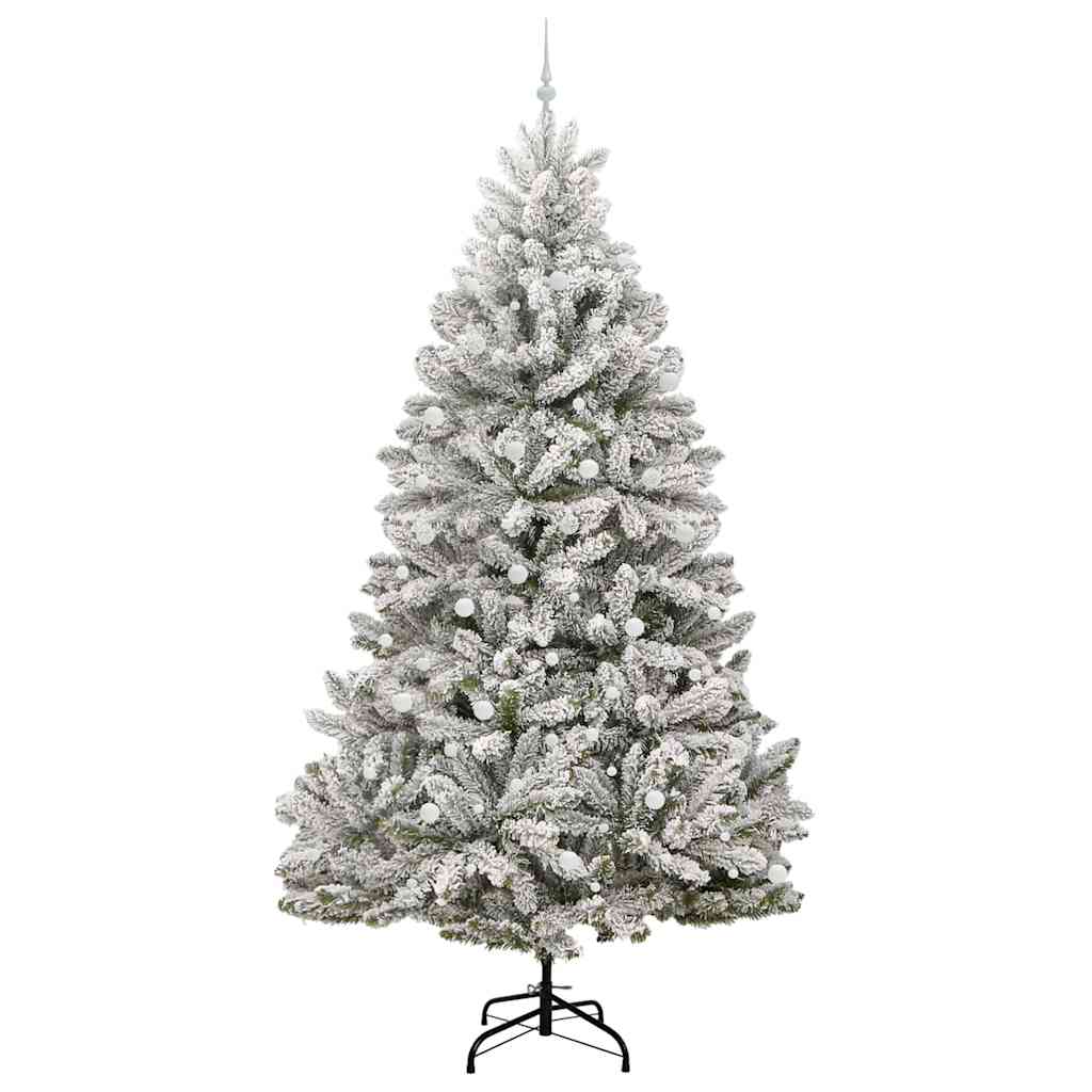 Sapin de Noël artificiel Vert et blanc 300 cm PVC et métal - XIOS