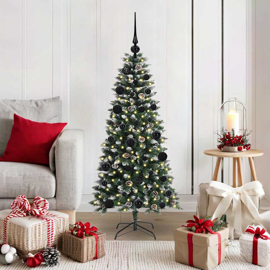 Sapin de Noël artificiel avec 150 LED Vert 55 x 55 x 120 cm - XIOS