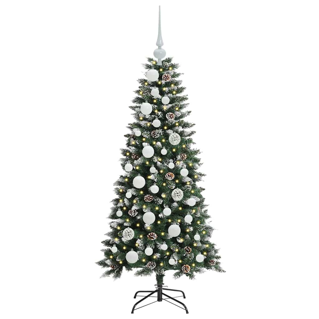Sapin de Noël artificiel avec 150 LED Vert 55 x 55 x 120 cm - XIOS