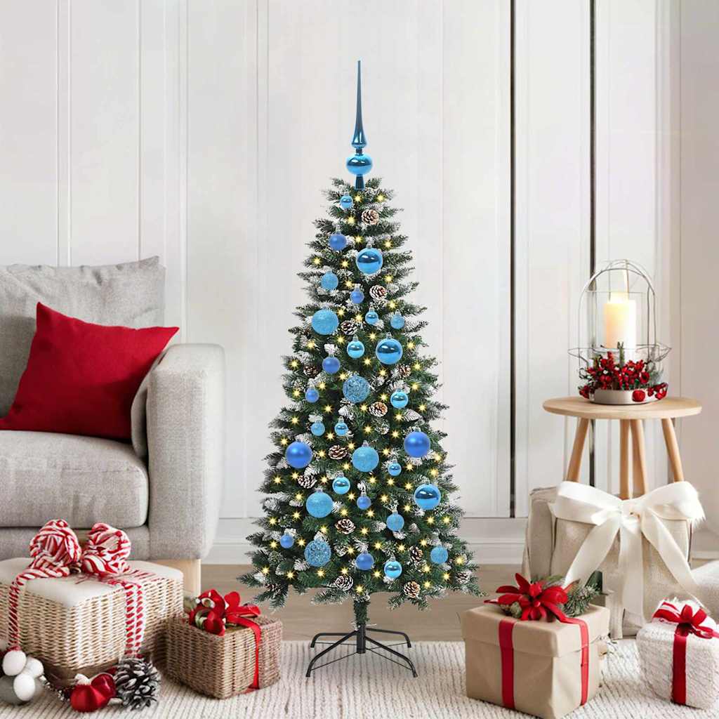 Sapin de Noël artificiel Vert 120 cm PVC, plastique et acier - XIOS