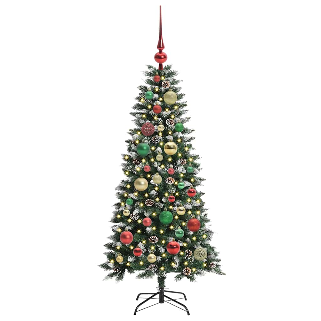 Sapin de Noël artificiel Vert 120 cm PVC, plastique et acier - XIOS