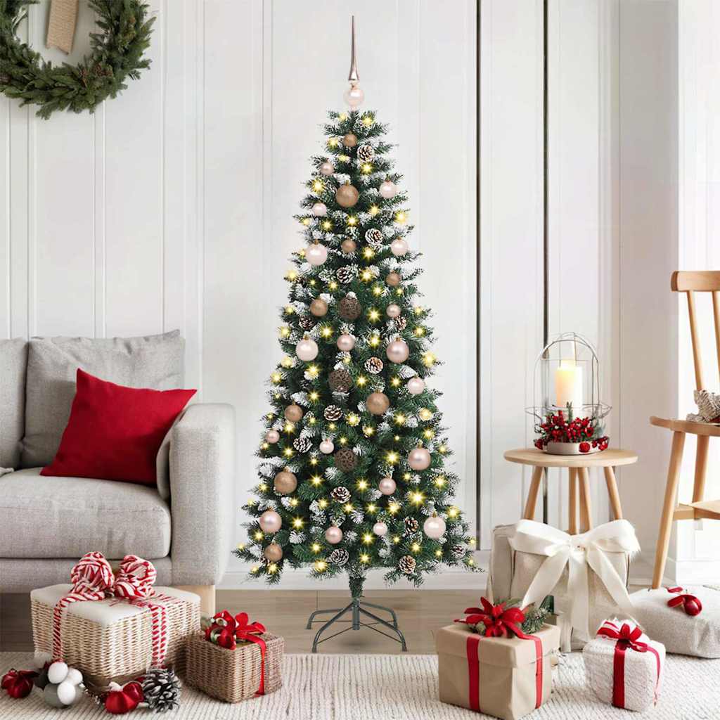 Sapin de Noël artificiel Vert 150 cm PVC, plastique et acier - XIOS