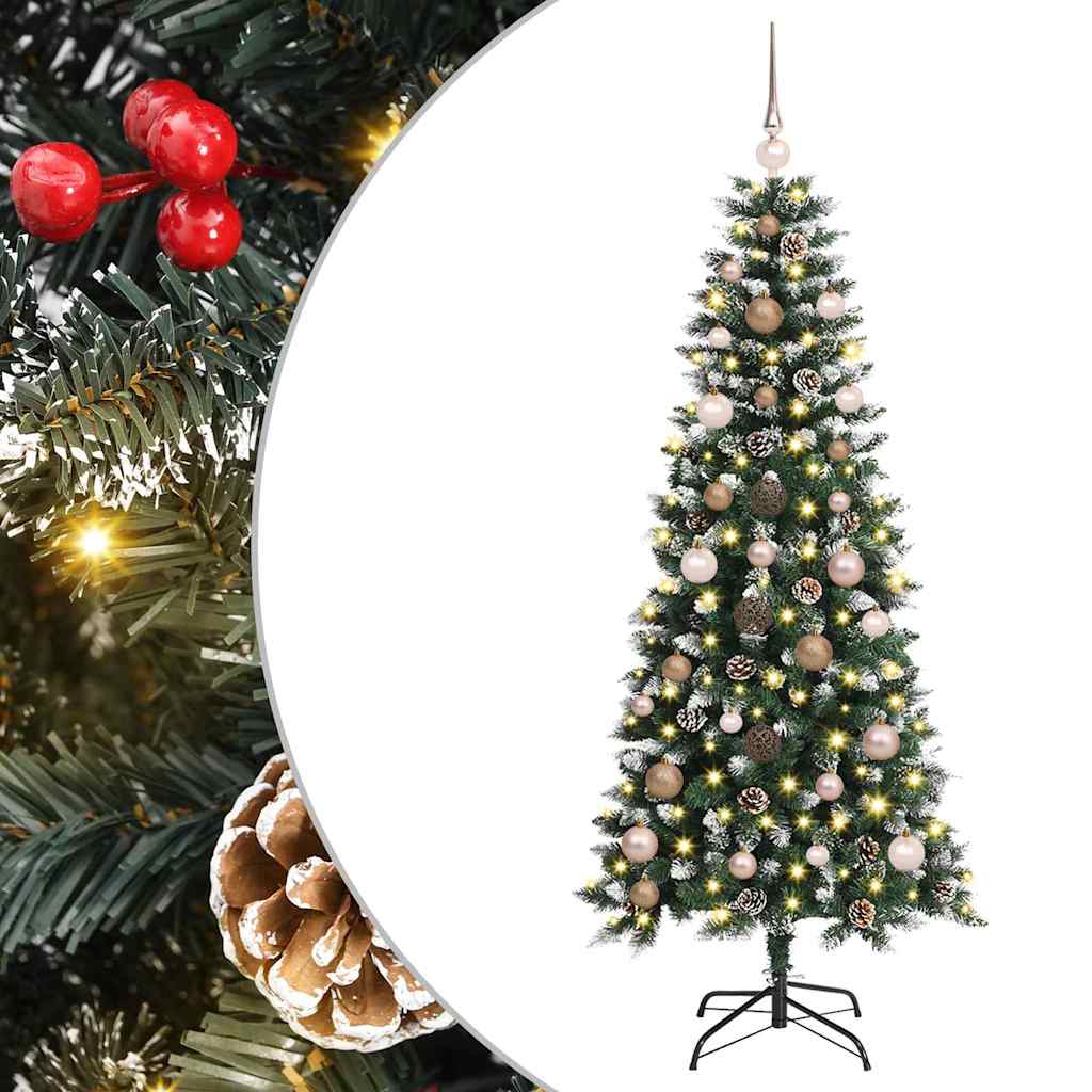 Sapin de Noël artificiel Vert 150 cm PVC, plastique et acier - XIOS
