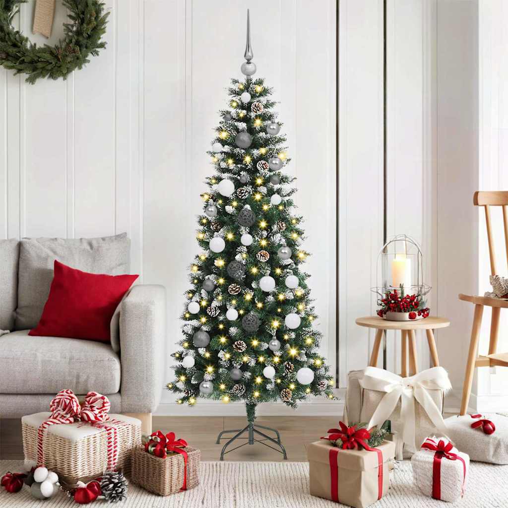 Sapin de Noël artificiel avec 150 LED Vert 66 x 66 x 150 cm - XIOS