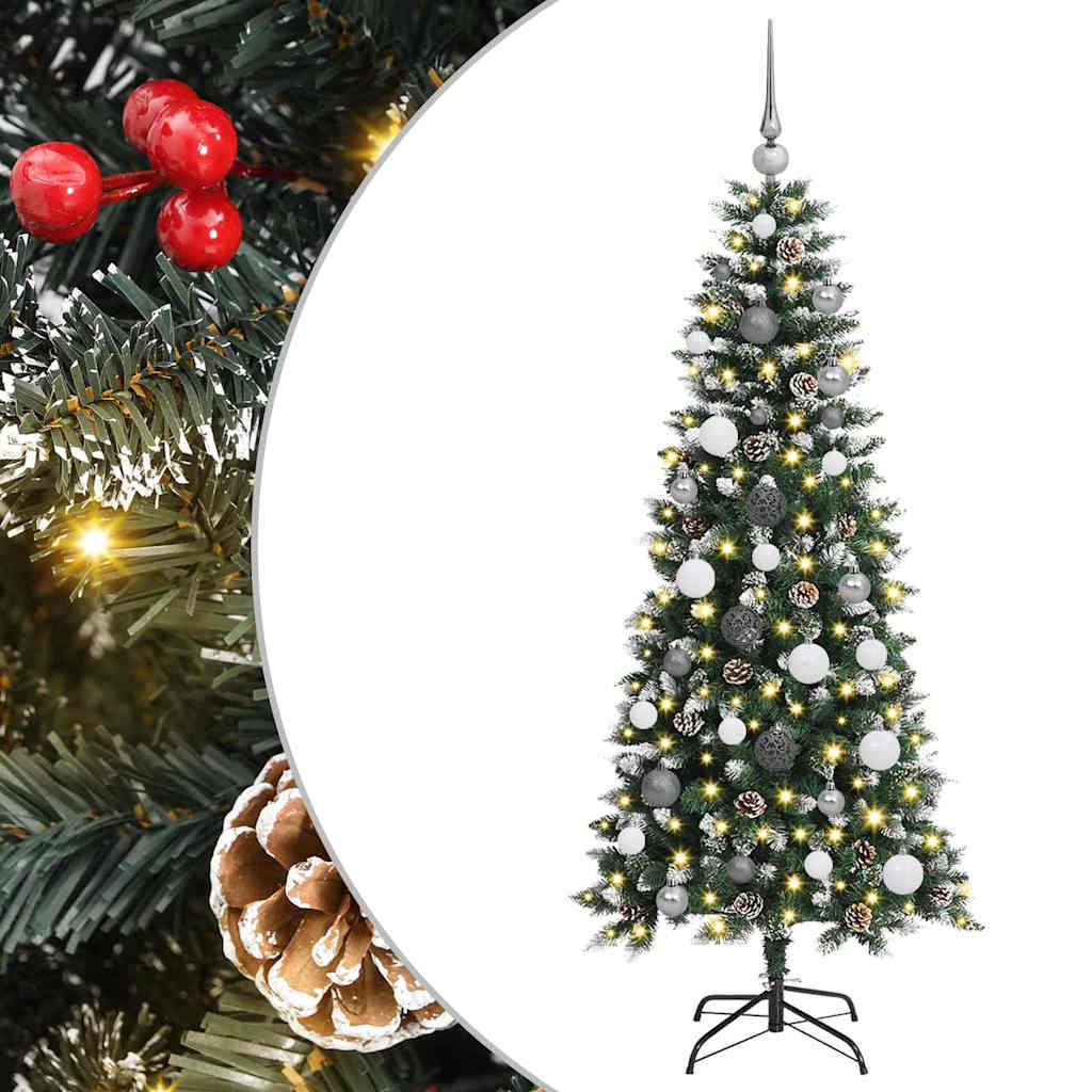 Sapin de Noël artificiel avec 150 LED Vert 66 x 66 x 150 cm - XIOS