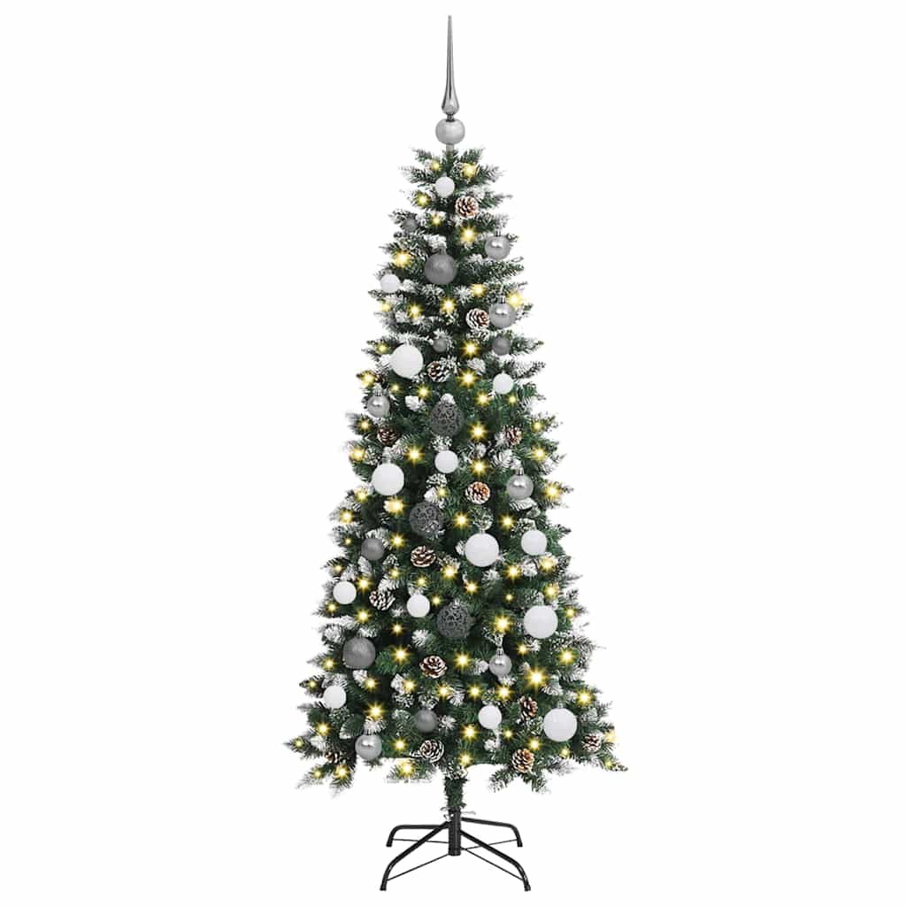 Sapin de Noël artificiel avec 150 LED Vert 66 x 66 x 150 cm - XIOS