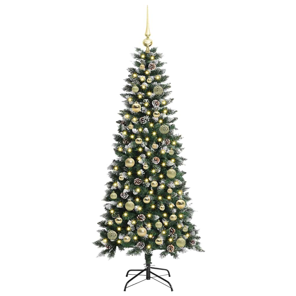 Sapin de Noël artificiel avec 150 LED Vert 66 x 66 x 150 cm - XIOS