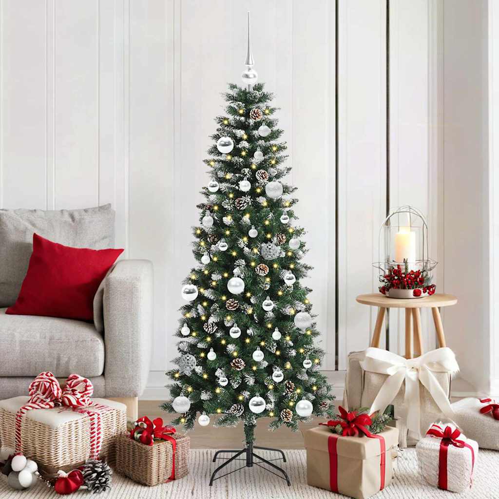 Sapin de Noël artificiel avec 150 LED Vert 66 x 66 x 150 cm - XIOS