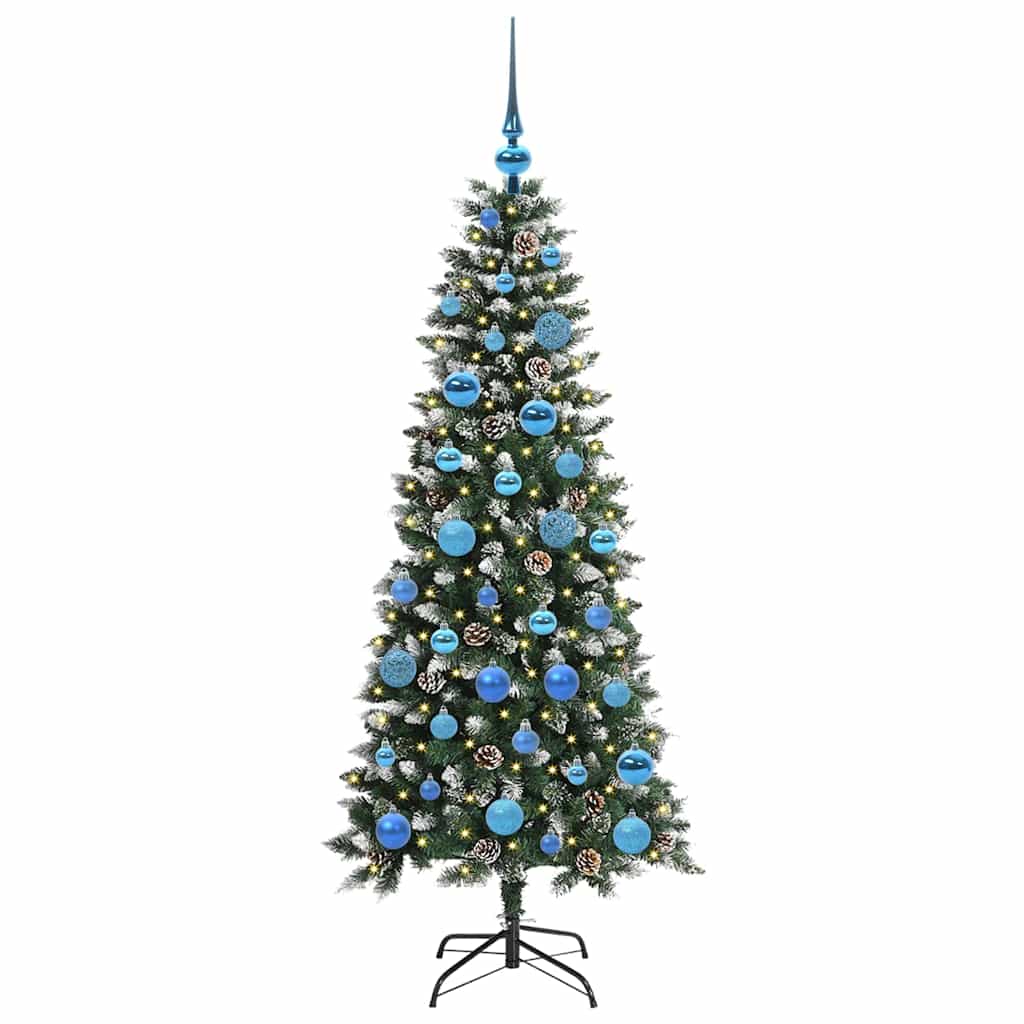 Sapin de Noël artificiel Vert 150 cm PVC, plastique et acier - XIOS