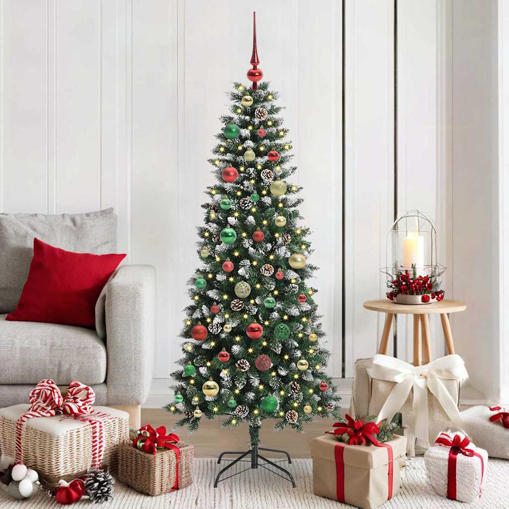 Sapin de Noël artificiel avec 150 LED Vert 66 x 66 x 150 cm - XIOS