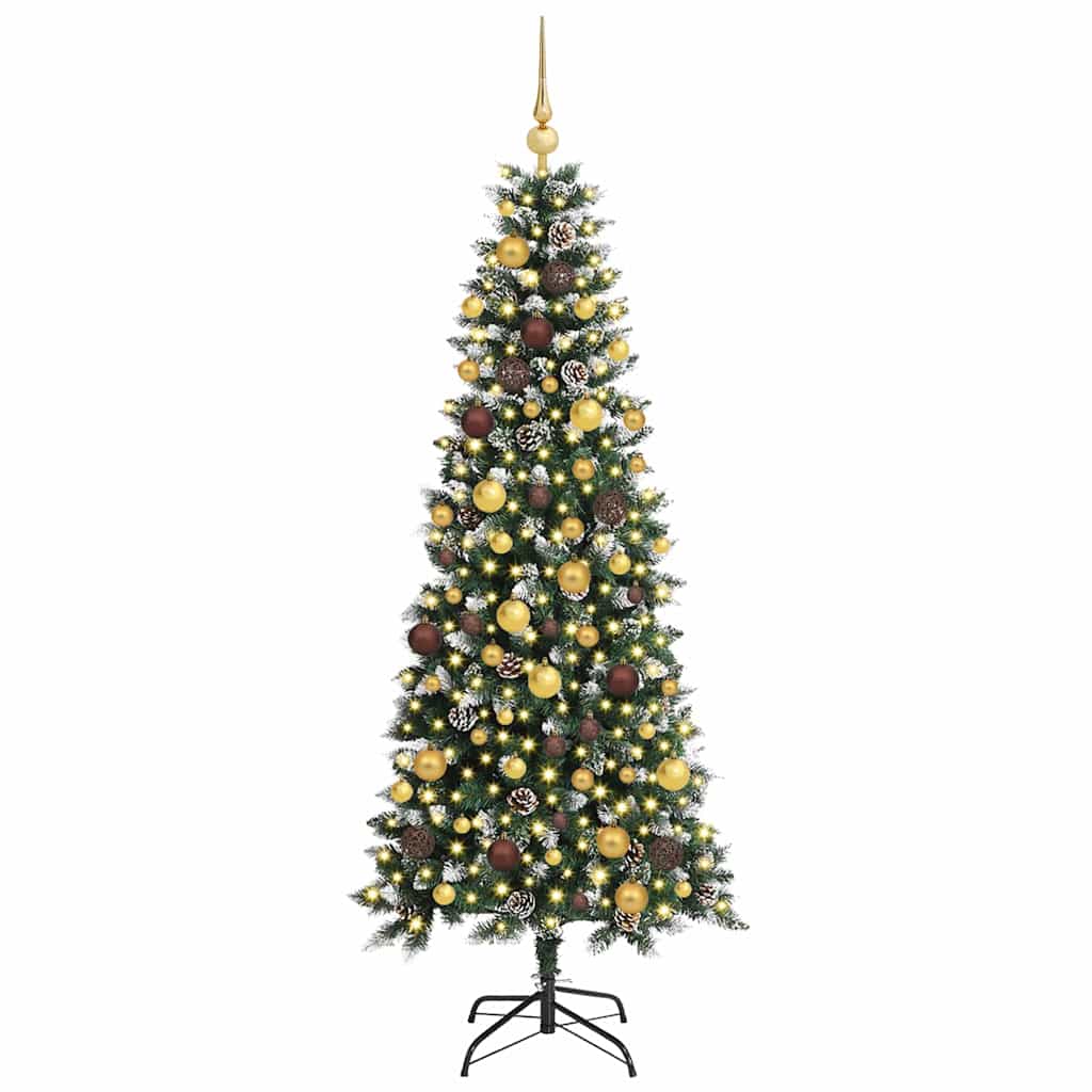 Sapin de Noël artificiel Vert 180 cm PVC, plastique et acier - XIOS
