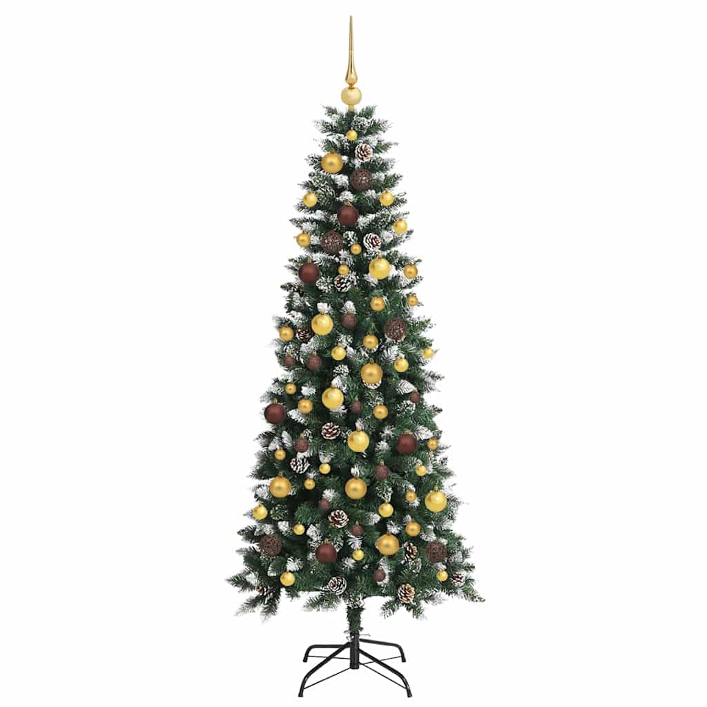 Sapin de Noël artificiel Vert 180 cm PVC, plastique et acier - XIOS