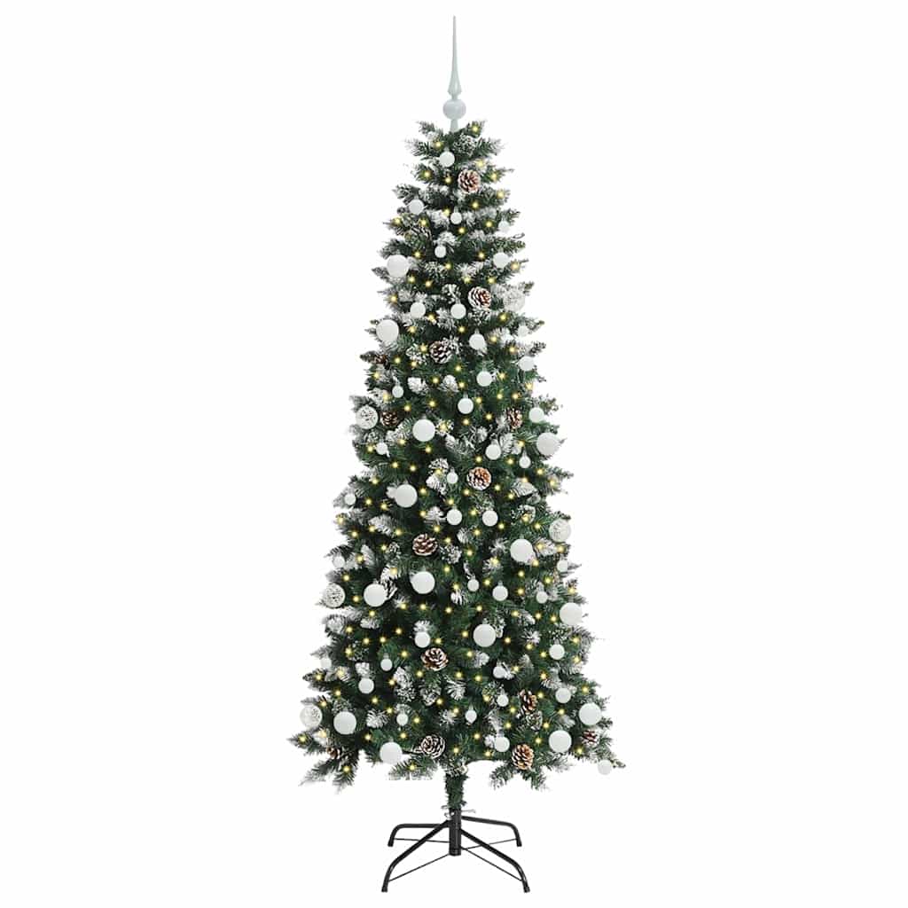 Sapin de Noël artificiel Vert 180 cm PVC, plastique et acier - XIOS