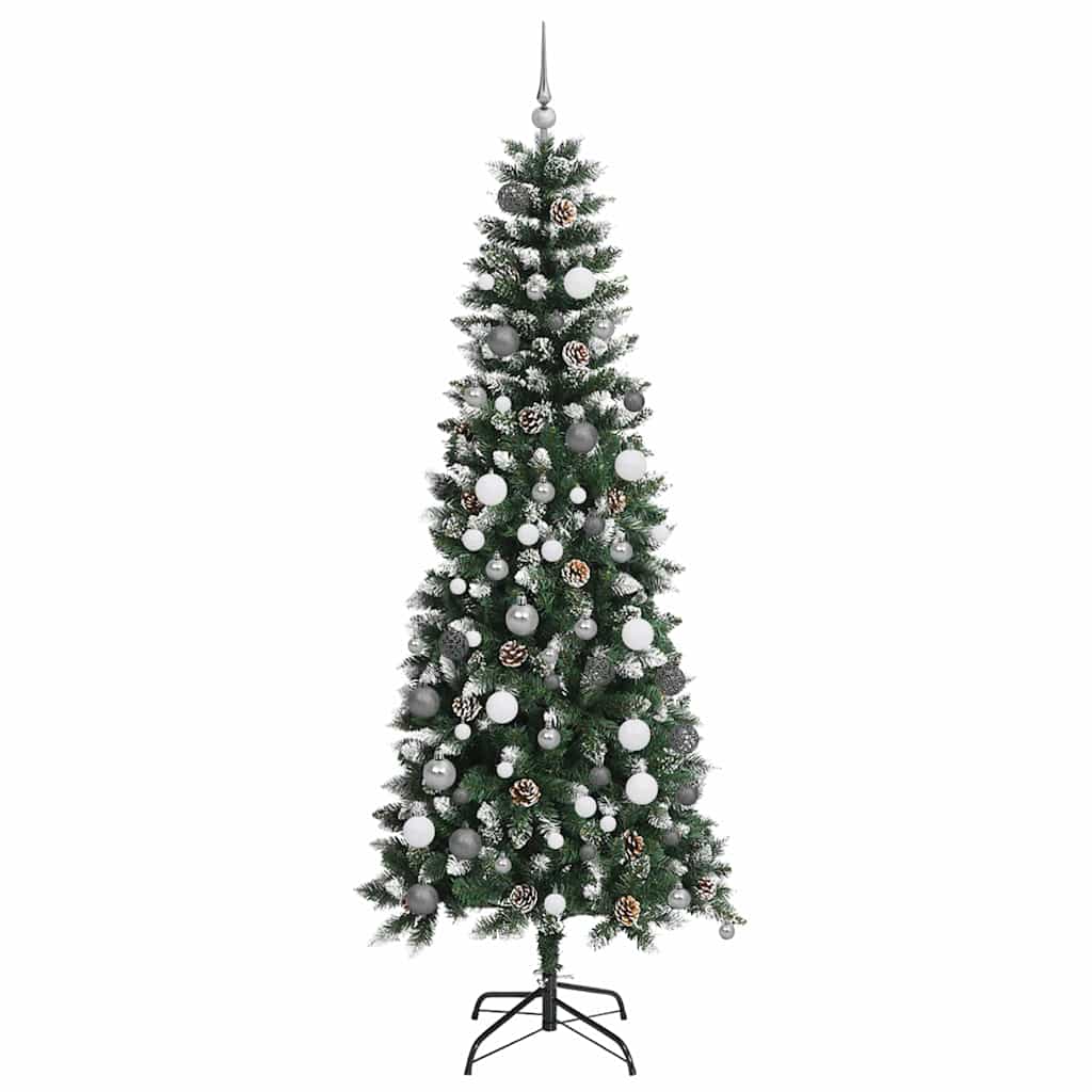Sapin de Noël artificiel Vert 210 cm PVC, plastique et acier - XIOS