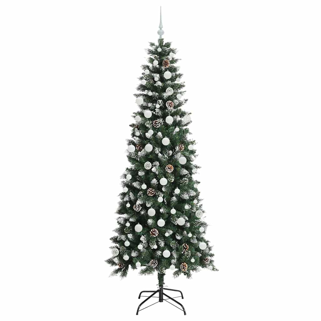Sapin de Noël artificiel Vert 210 cm PVC, plastique et acier - XIOS