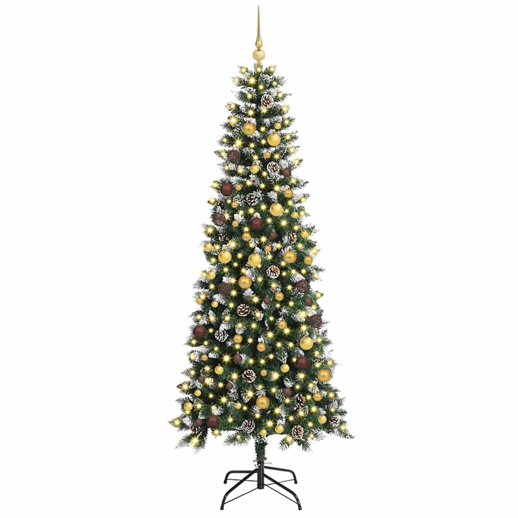 Sapin de Noël artificiel Vert 240 cm PVC, plastique et acier