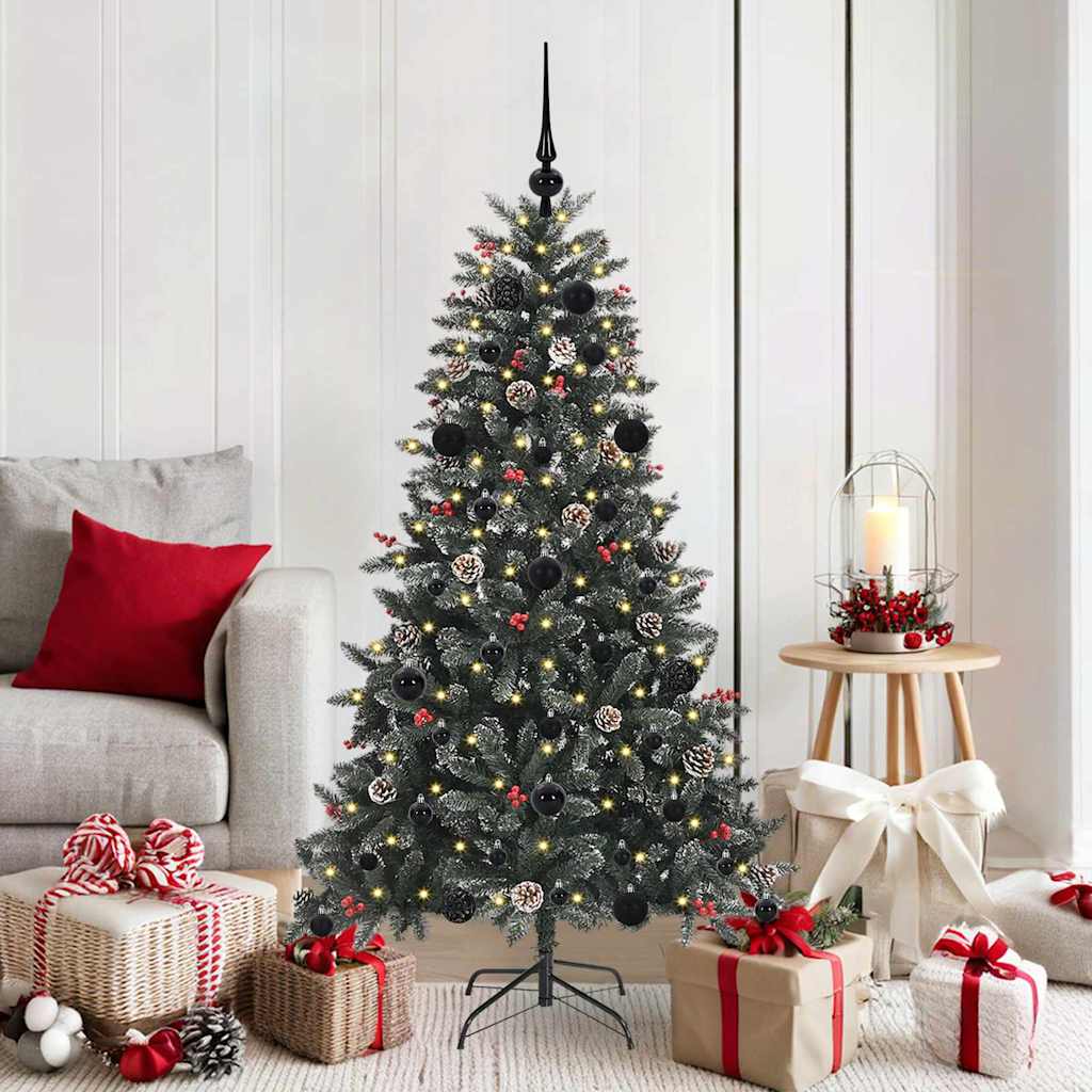 Sapin de Noël artificiel avec 150 LED Vert 83.5 x 83.5 x 150 cm - XIOS