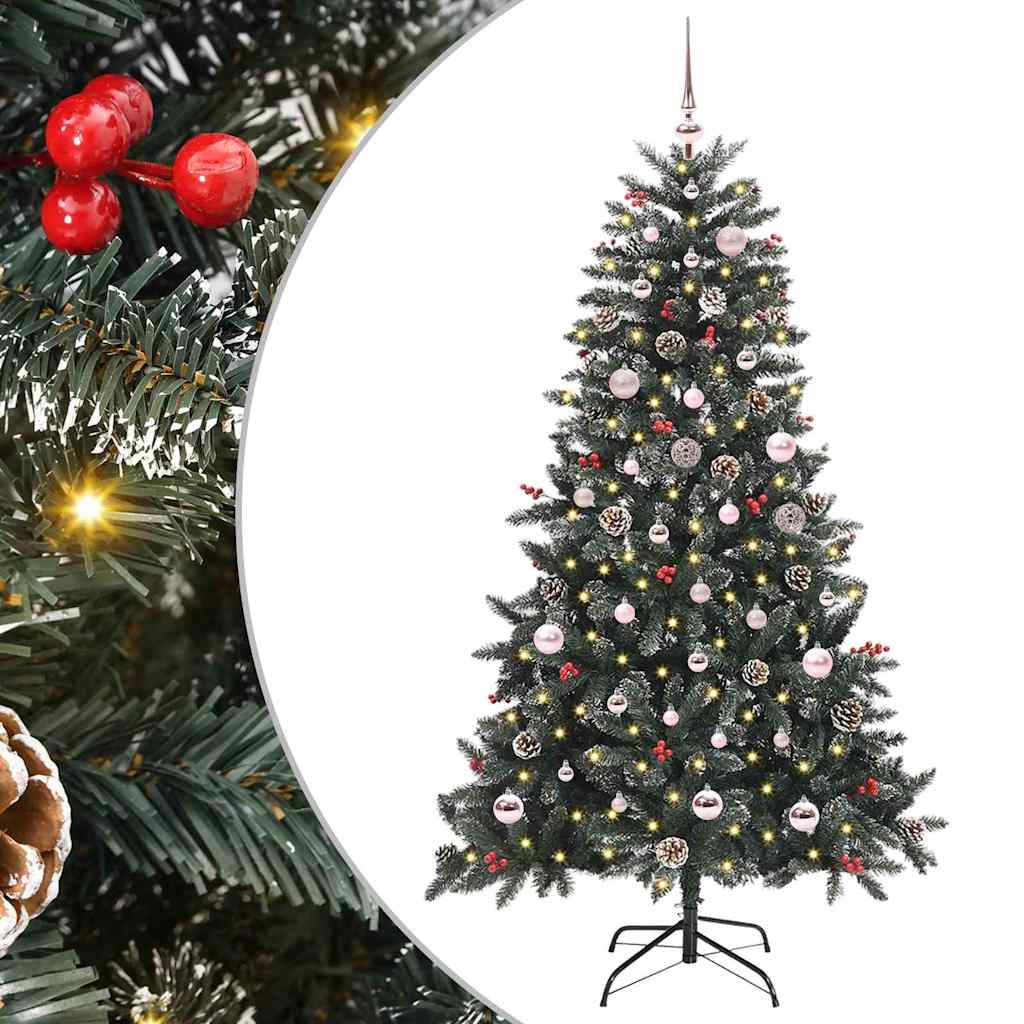 Sapin de Noël artificiel avec 150 LED Vert 83.5 x 83.5 x 150 cm - XIOS