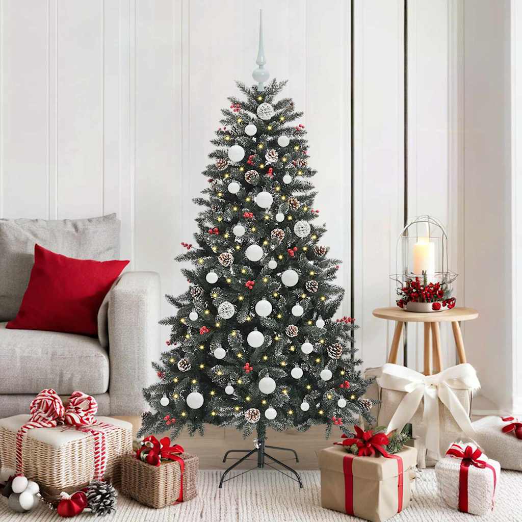 Sapin de Noël artificiel avec 150 LED Vert 83.5 x 83.5 x 150 cm - XIOS