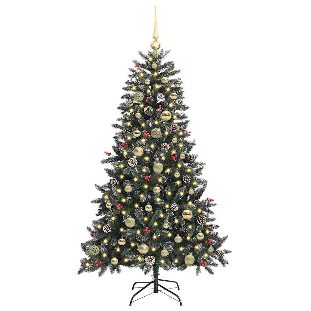 Sapin de Noël artificiel avec 150 LED Vert 83.5 x 83.5 x 150 cm - XIOS