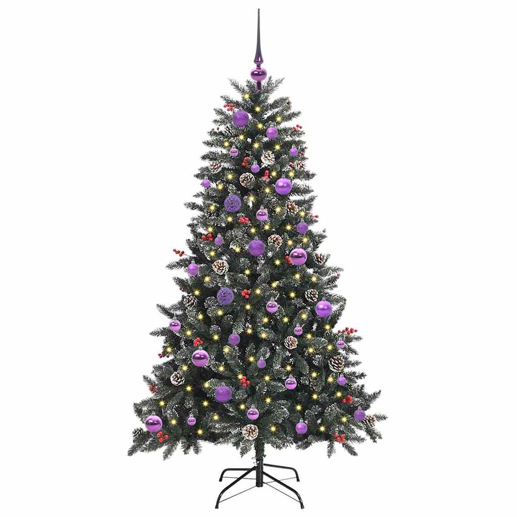 Sapin de Noël artificiel avec 150 LED Vert 83.5 x 83.5 x 150 cm - XIOS