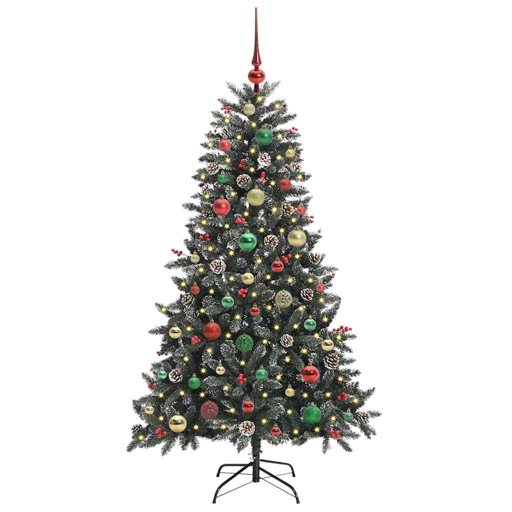 Sapin de Noël artificiel Vert 150 cm PVC, plastique et acier - XIOS