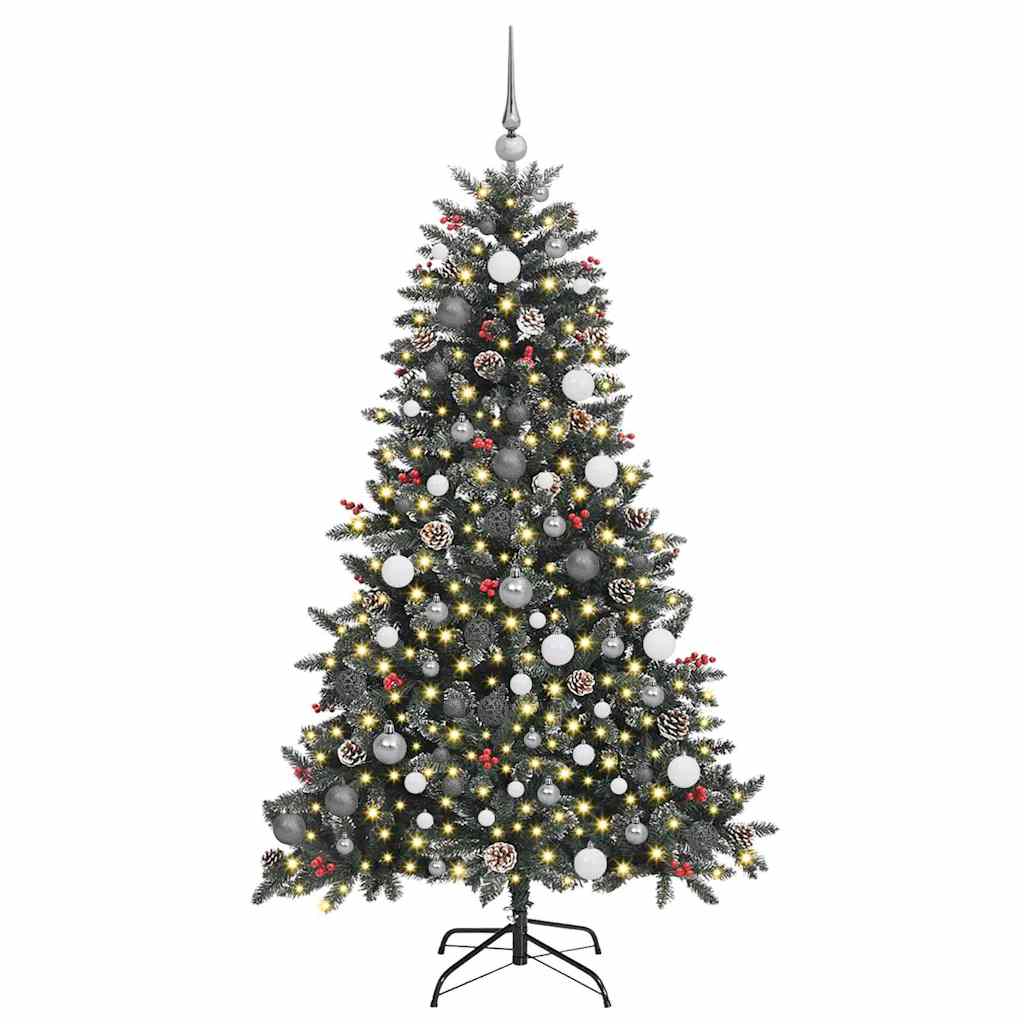 Sapin de Noël artificiel Vert 180 cm PVC, plastique et acier - XIOS