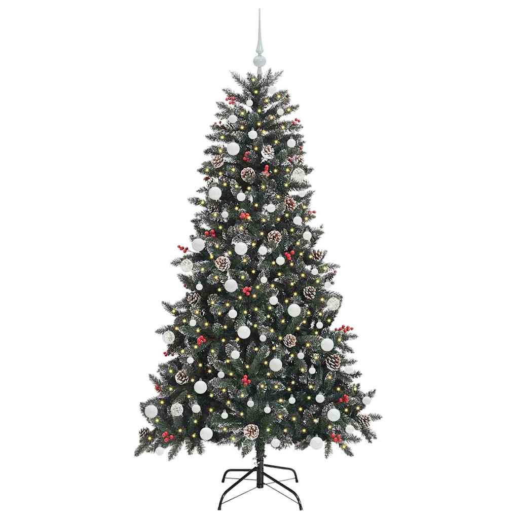 Sapin de Noël artificiel Vert 180 cm PVC, plastique et acier - XIOS