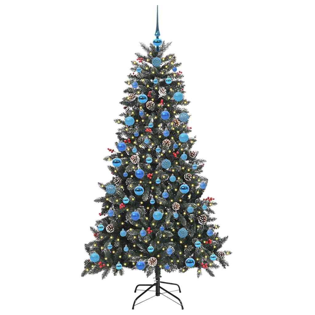 Sapin de Noël artificiel Vert 180 cm PVC, plastique et acier - XIOS