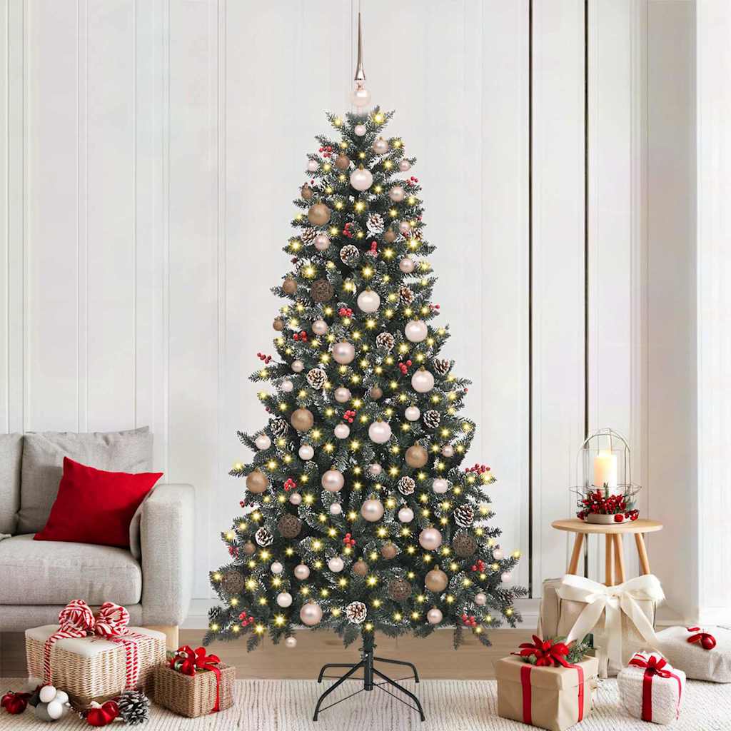 Sapin de Noël artificiel avec 300 LED Vert 114 x 114 x 210 cm - XIOS