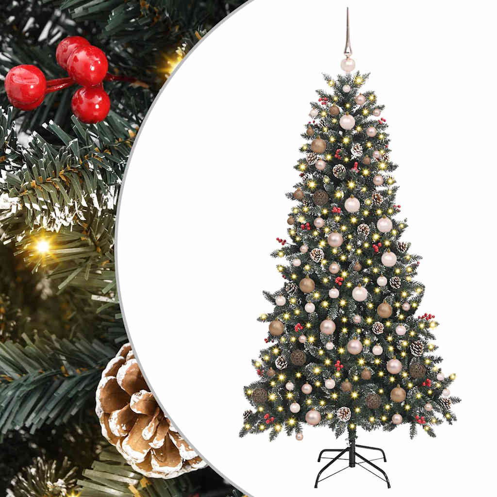 Sapin de Noël artificiel avec 300 LED Vert 114 x 114 x 210 cm - XIOS
