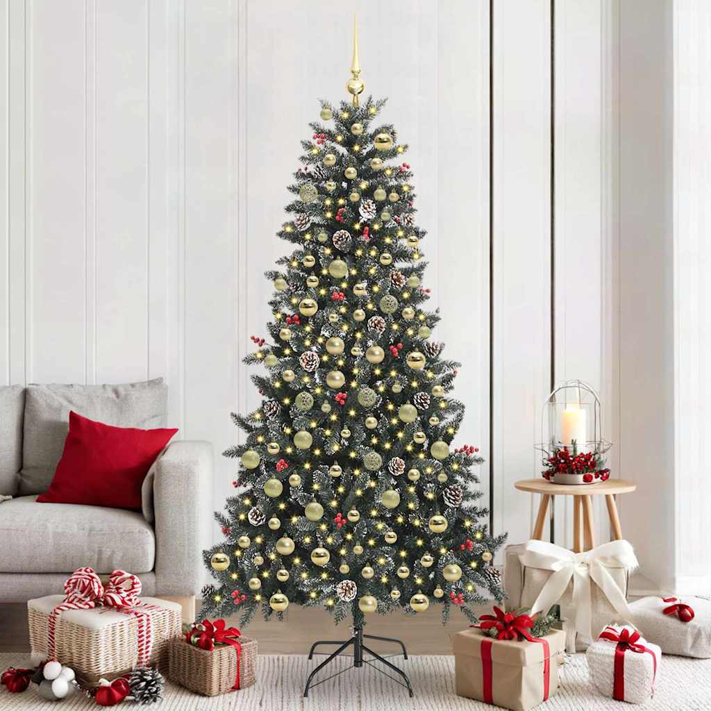 Sapin de Noël artificiel avec 300 LED Vert 114 x 114 x 210 cm - XIOS