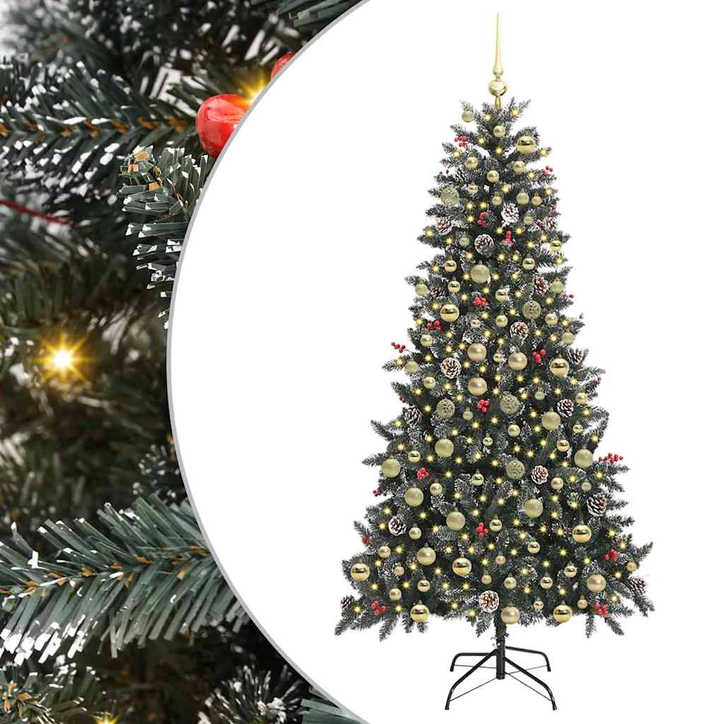 Sapin de Noël artificiel avec 300 LED Vert 114 x 114 x 210 cm - XIOS