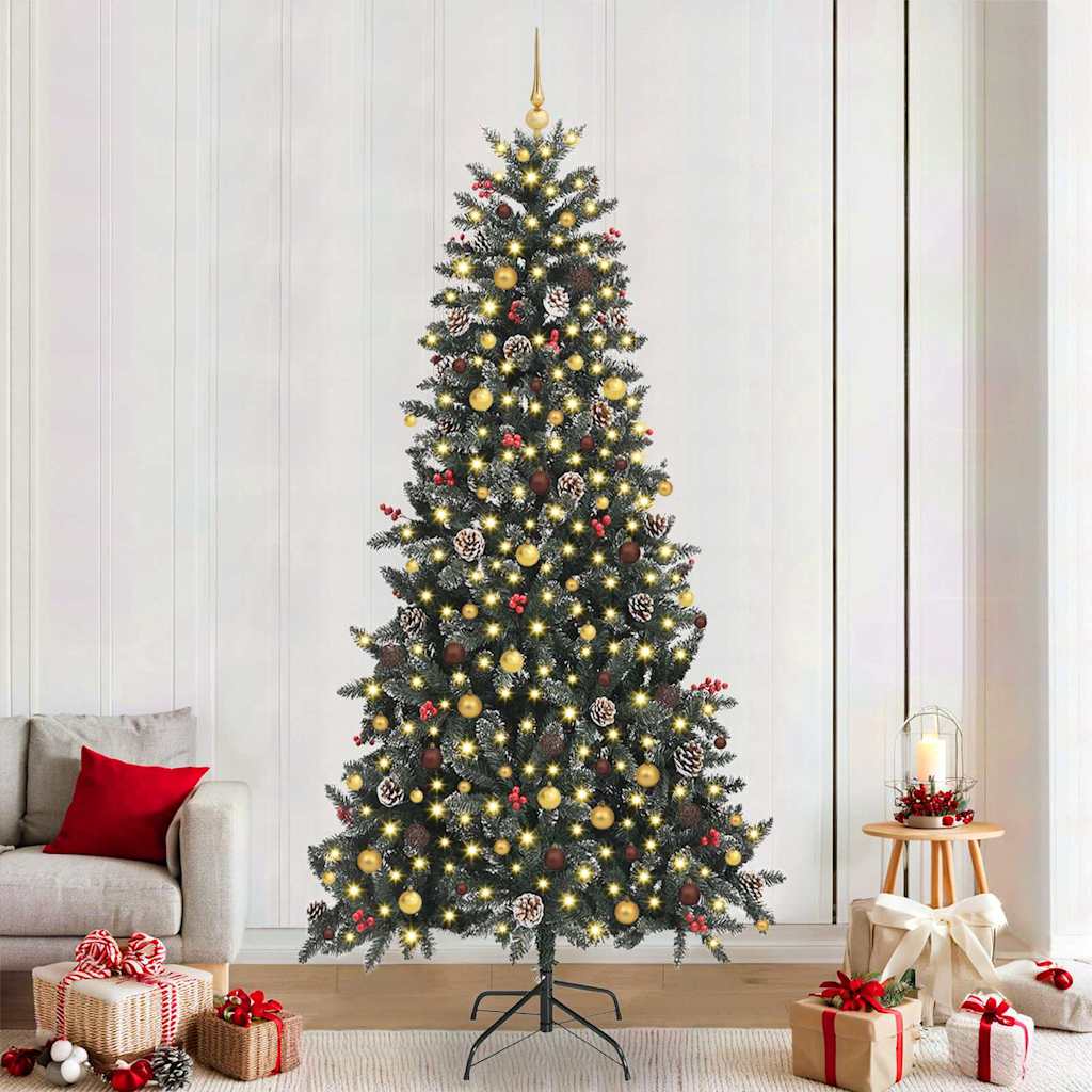 Sapin de Noël artificiel Vert 240 cm PVC, plastique et acier