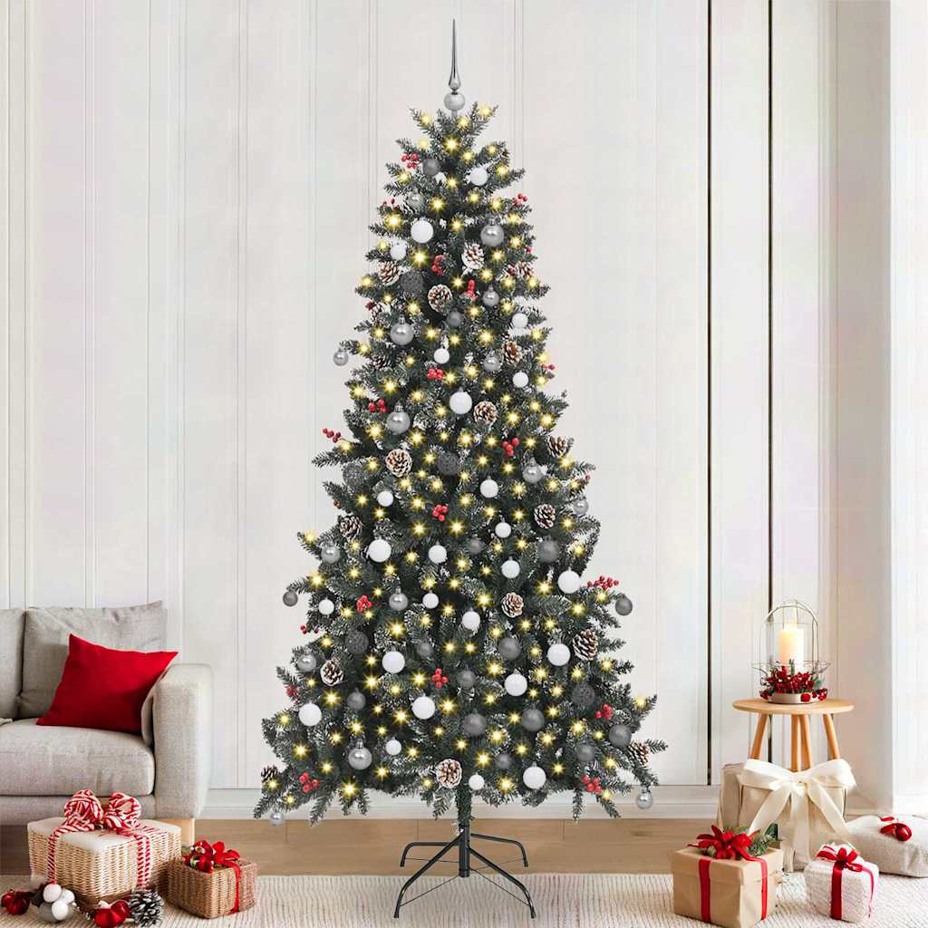 Sapin de Noël artificiel Vert 240 cm PVC, plastique et acier