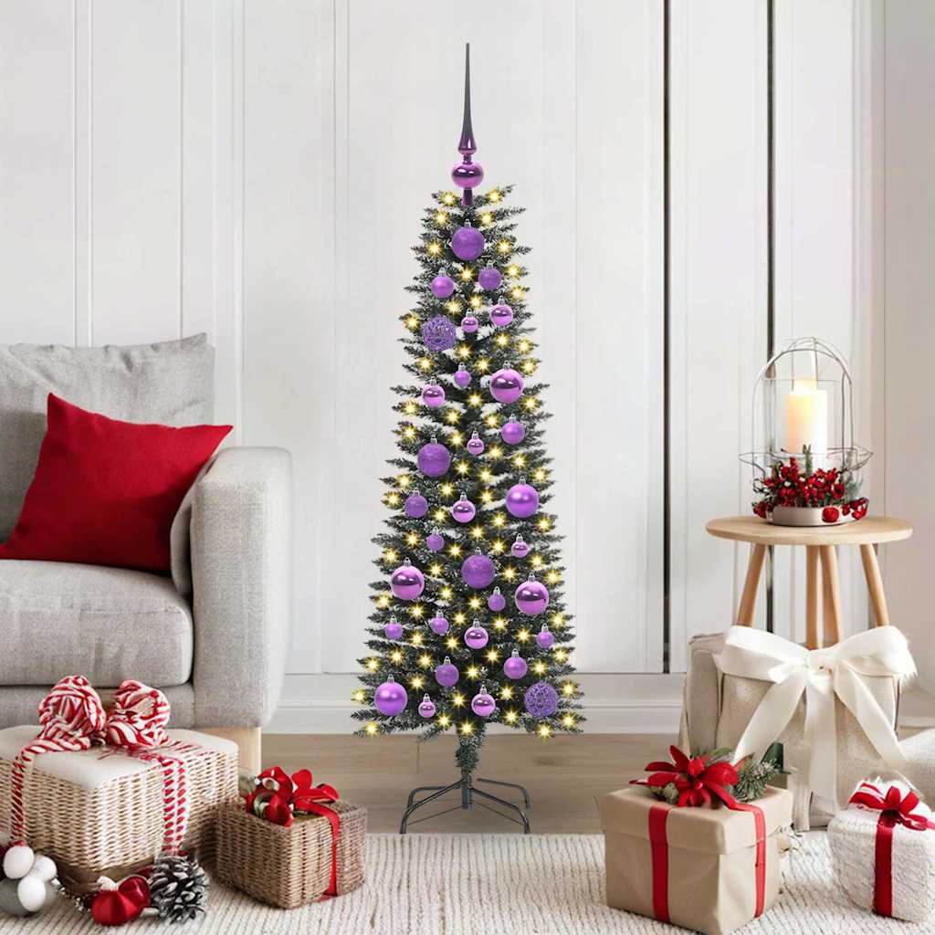 Sapin de Noël artificiel Vert 120 cm PVC, plastique et acier - XIOS
