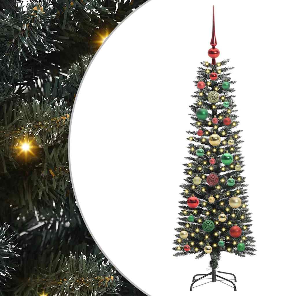Sapin de Noël artificiel Vert 120 cm PVC, plastique et acier - XIOS