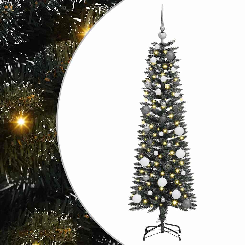 Sapin de Noël artificiel avec 150 LED Vert 43 x 43 x 150 cm - XIOS