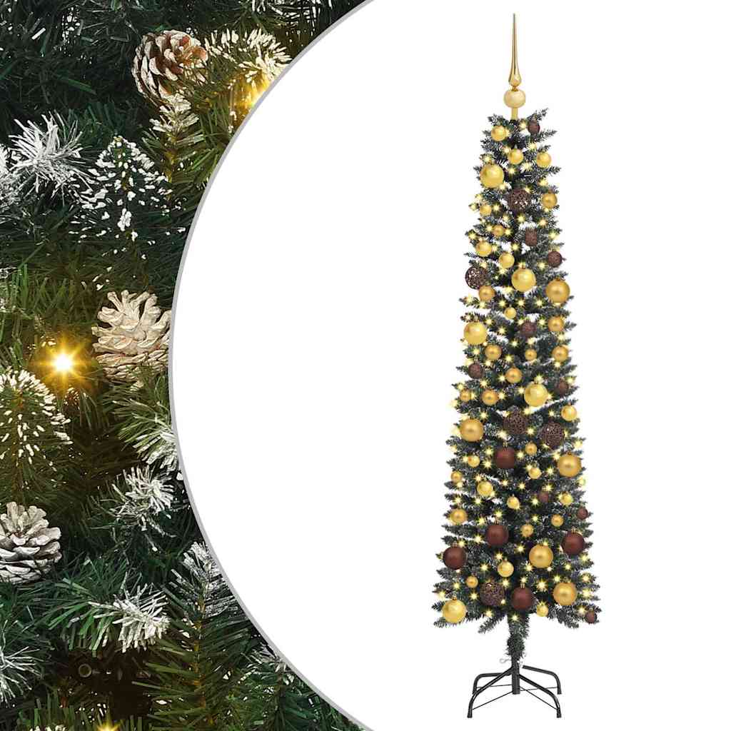 Sapin de Noël artificiel Vert 180 cm PVC, plastique et acier - XIOS