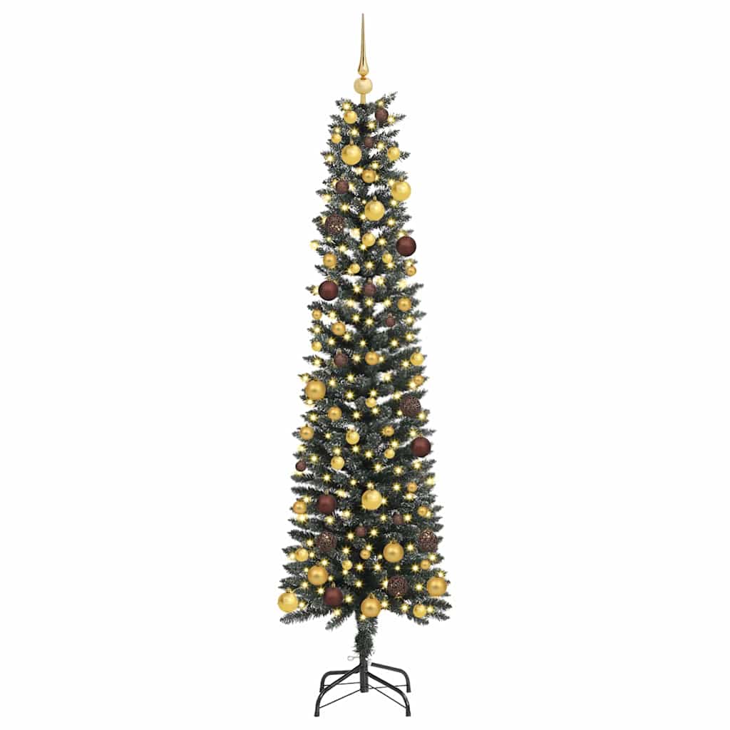 Sapin de Noël artificiel Vert 210 cm PVC, plastique et acier - XIOS
