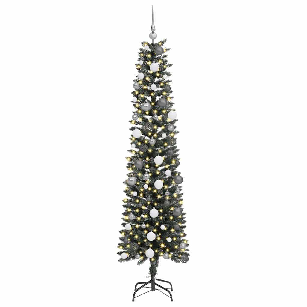 Sapin de Noël artificiel Vert 210 cm PVC, plastique et acier - XIOS