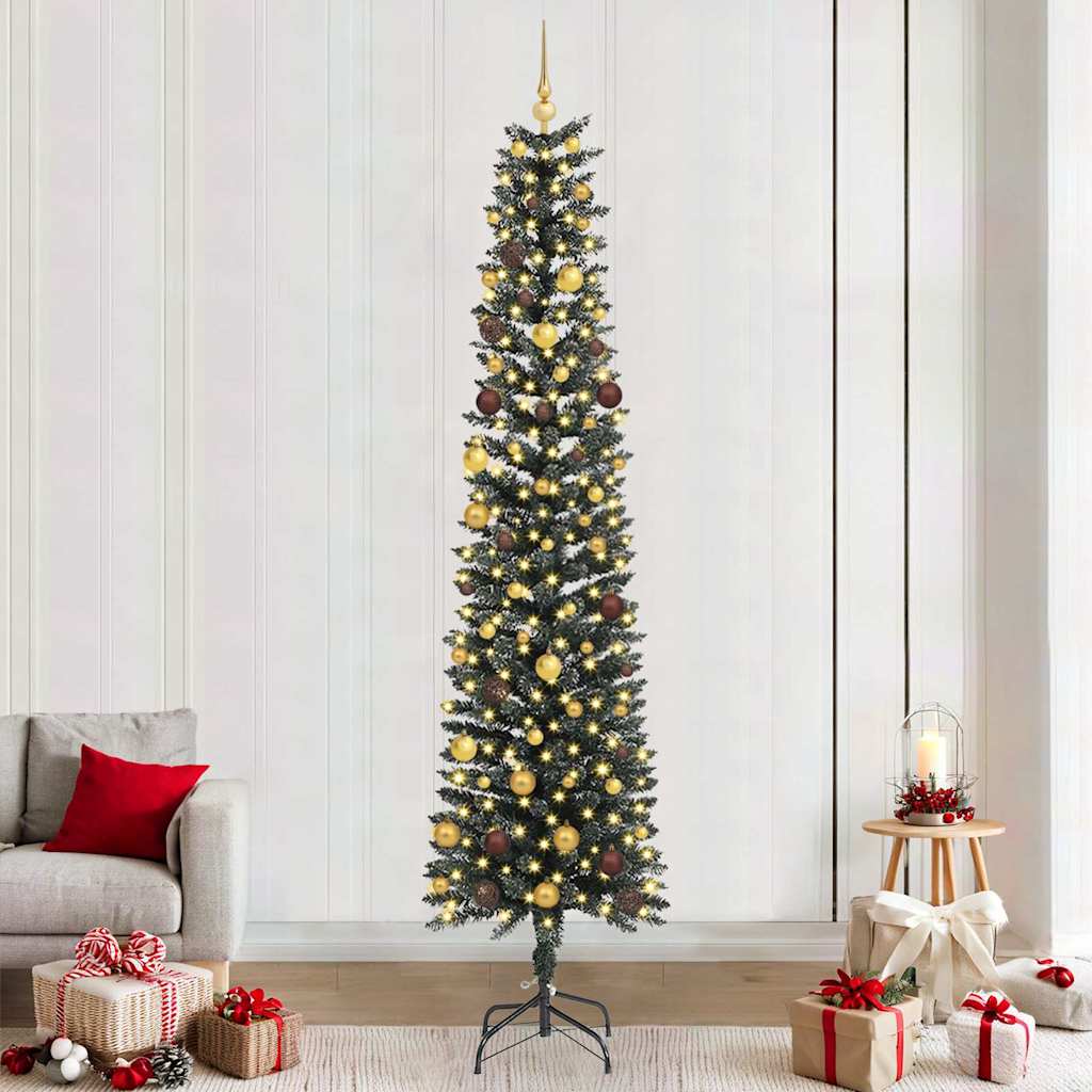 Sapin de Noël artificiel Vert 240 cm PVC, plastique et acier