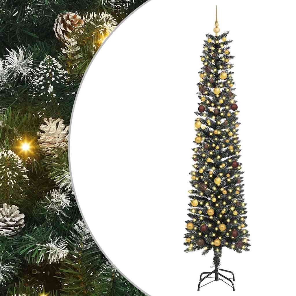 Sapin de Noël artificiel Vert 240 cm PVC, plastique et acier