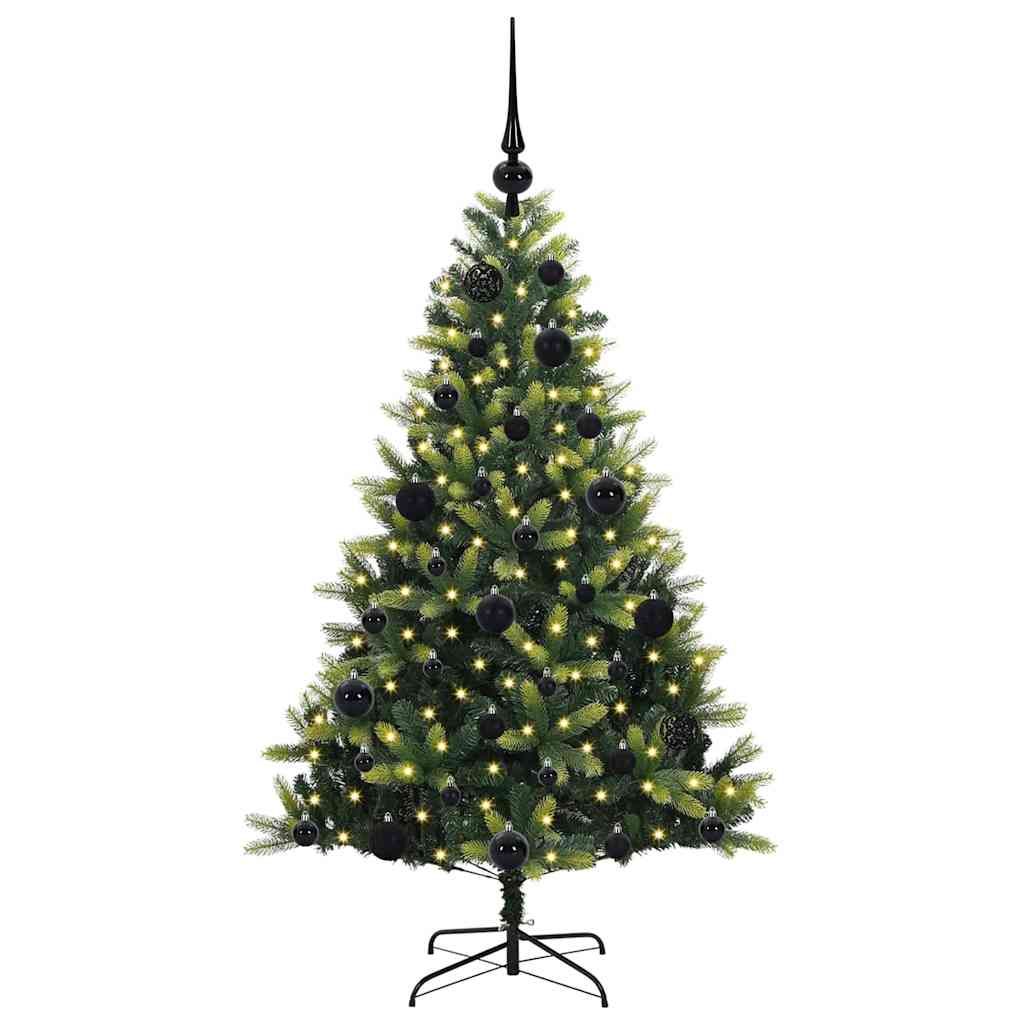 Arbre de Noël artificiel à charnières 150 LED Vert 120 cm - XIOS