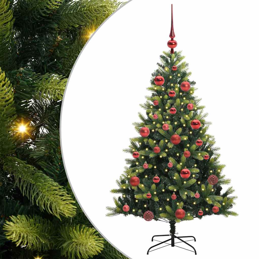 Arbre de Noël artificiel à charnières 150 LED Vert 150 cm - XIOS